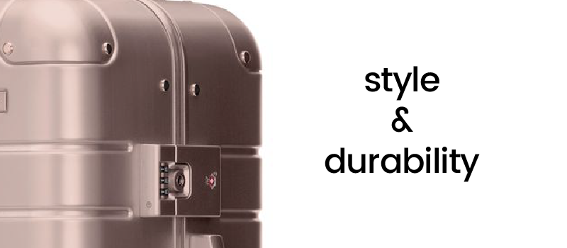 Aluminium Suitcase Image, Resilient & Lightweight, Average carry-on weight: 5.4- 6.4 kg approx. 